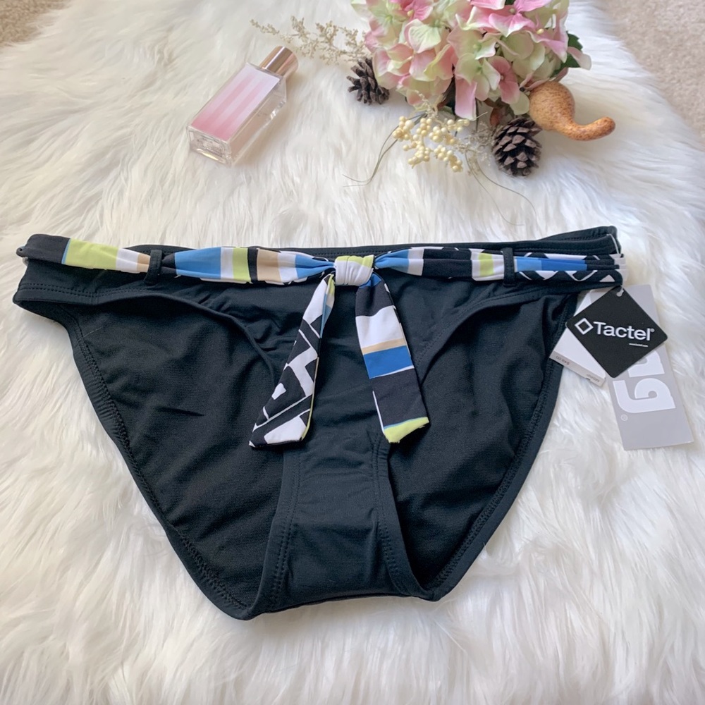 NEW Jag Tactel belted bikini bottom bathing suit